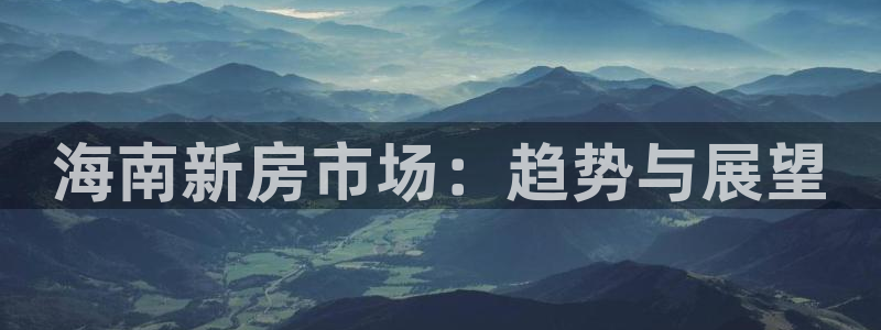 毛记和意冒菜官网加盟：海南新房市场：趋势与展望
