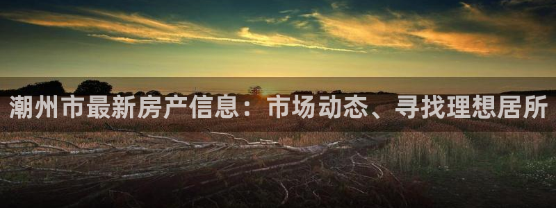 和记3hk官网：潮州市最新房产信息：市场动态、寻找理想居所