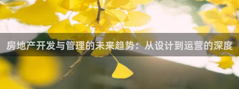 和记电讯澳门官网：房地产开发与管理的未来趋势：从设计到运营的
