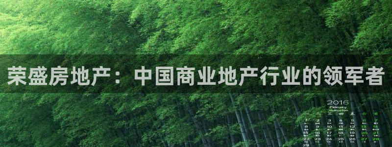 和记娱安全h88285官网：荣盛房地产：中国商业地产行业的领