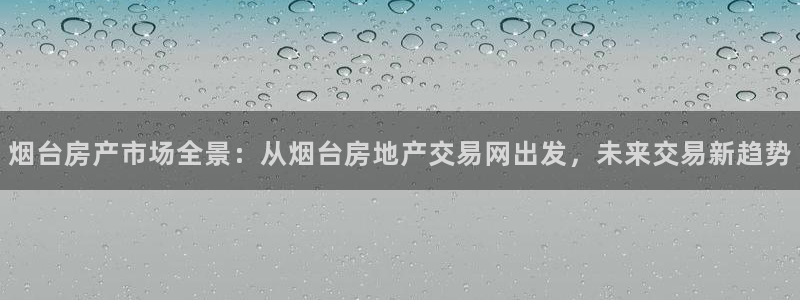 和记环球电讯官网：烟台房产市场全景：从烟台房地产交易网出发，
