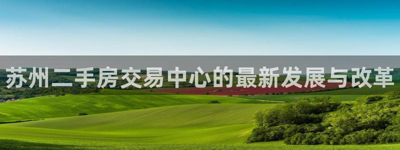 印尼和记官网：苏州二手房交易中心的最新发展与改革
